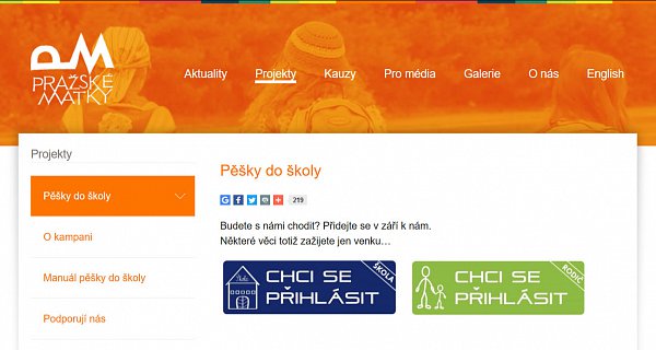 Budeš se mnou chodit? Pěšky do školy